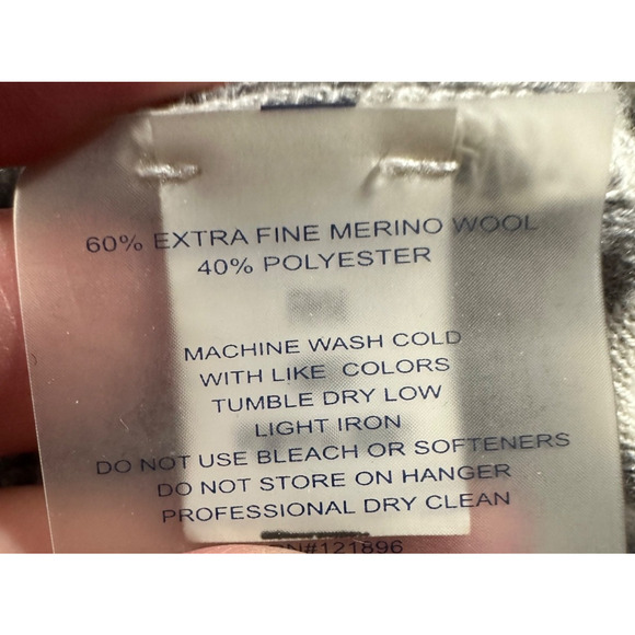 Title Nine Womens Wool Skirt Sz L Gray Short Mini Extra Fine Merino Pull On C26 - Picture 4 of 6